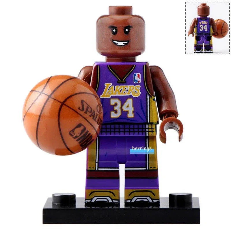 Shaquille ONeal NBA Lakers Figure Plastic Figure Purple Gold Collectible Display - ToylandEU