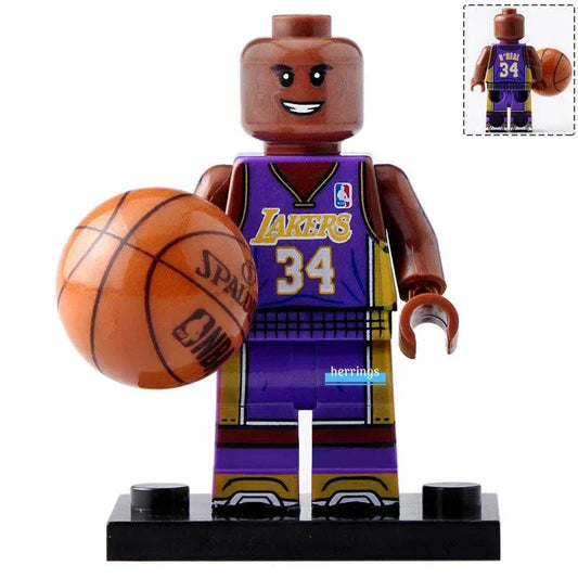 Shaquille ONeal NBA Lakers Figure Plastic Figure Purple Gold Collectible Display - ToylandEU