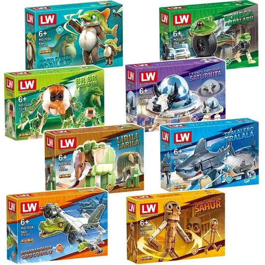  Shark Building Blocks Blind Box Toys Gift Set -  ToylandEU™