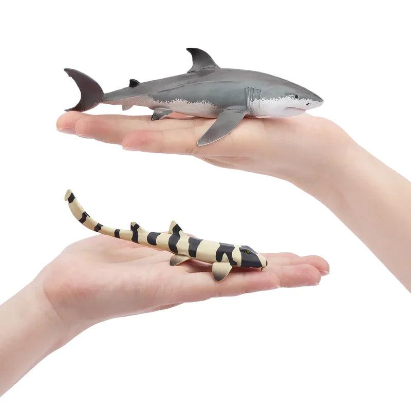  Shark Figures | 8-Pc Mini Sharks | Toylandeu™ 