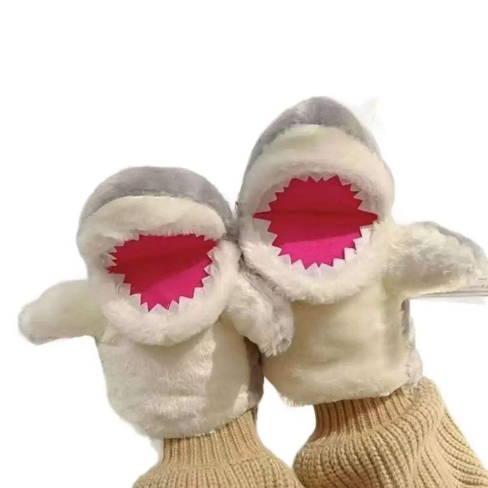 Shark Hand Puppet | Plush Pink Grey | Toylandeu™