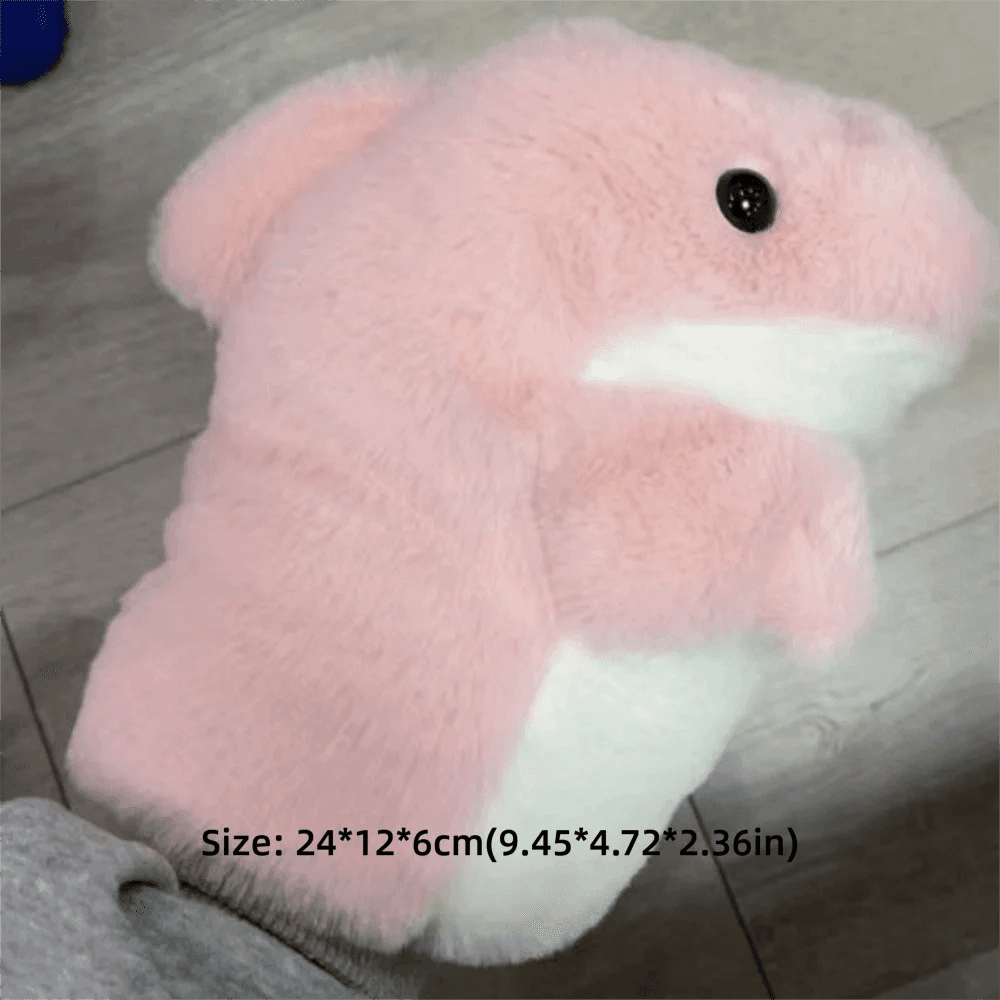 Shark Hand Puppet | Plush Pink Grey | Toylandeu™