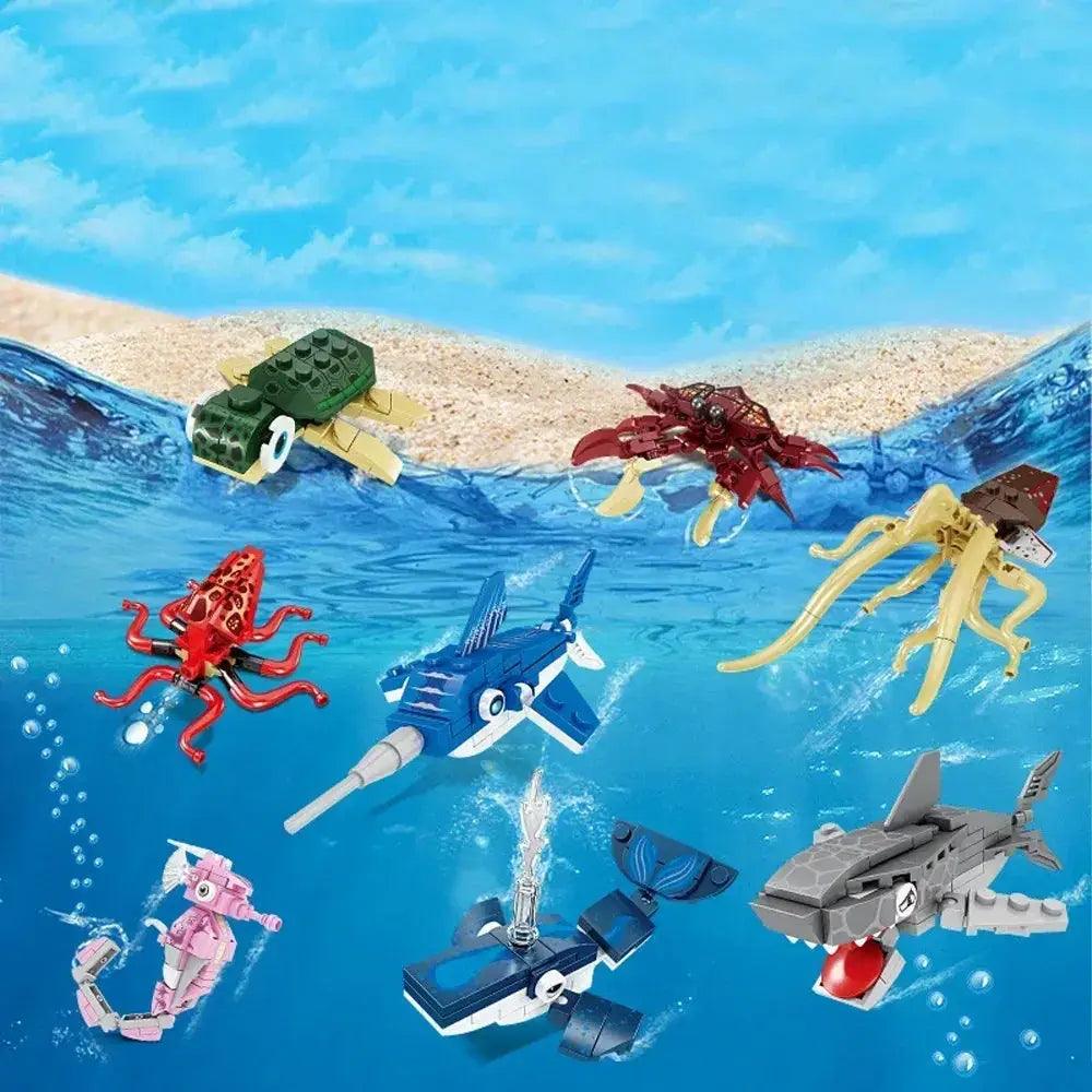 Shark Ocean Building Blocks Educational Coordination -  ToylandEU™