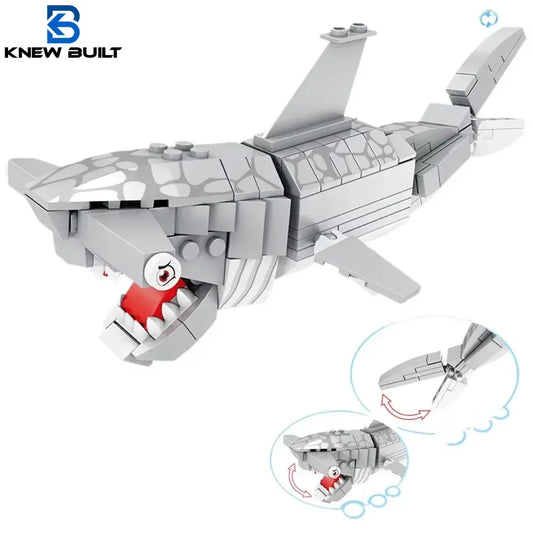 Shark Ocean Building Blocks Educational Toy Develops Coordination - ToylandEU