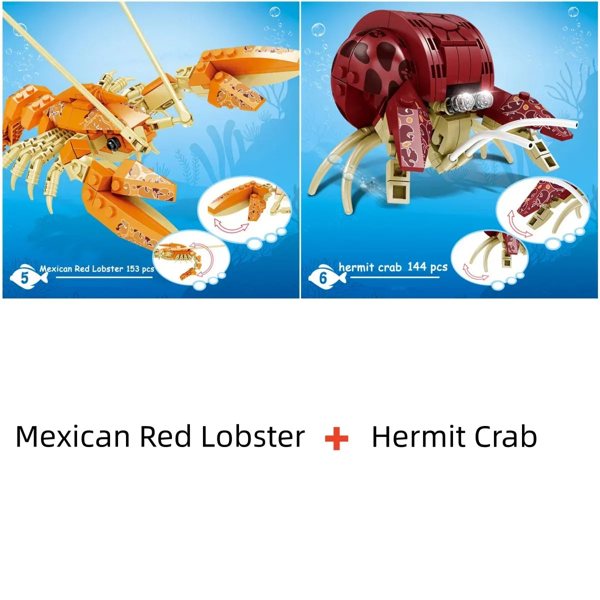 Shark Ocean Building Blocks Educational Toy Develops Coordination - ToylandEU