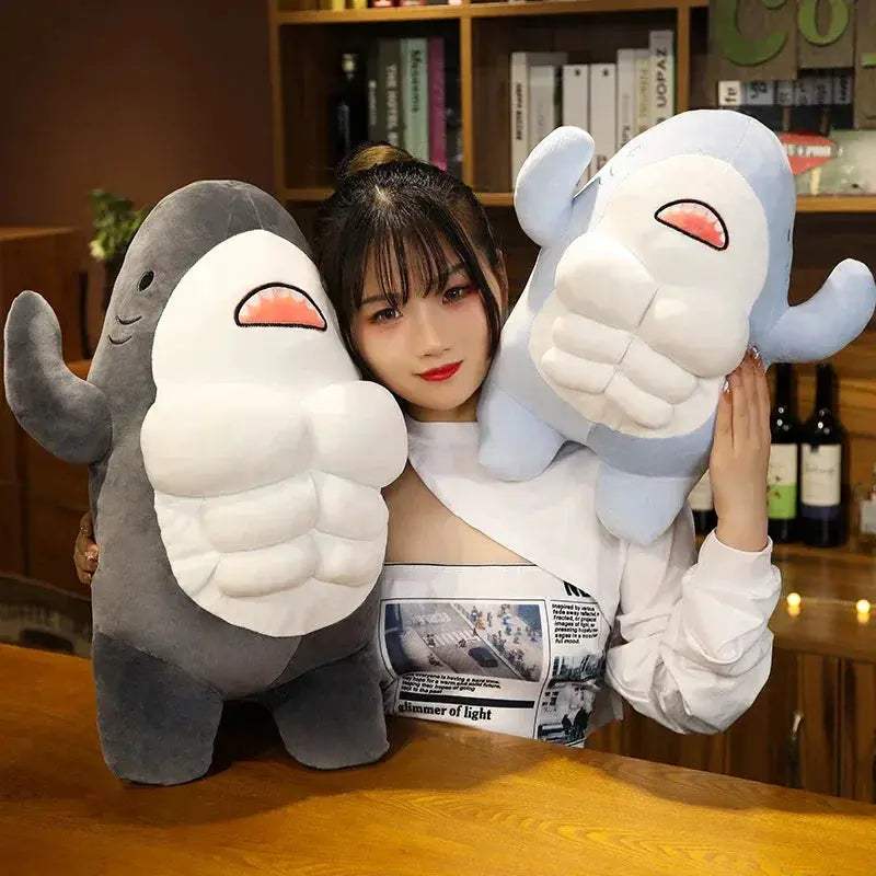 Shark Plush Cushion 40cm Soft Stuffed Animal Toy Gift - ToylandEU
