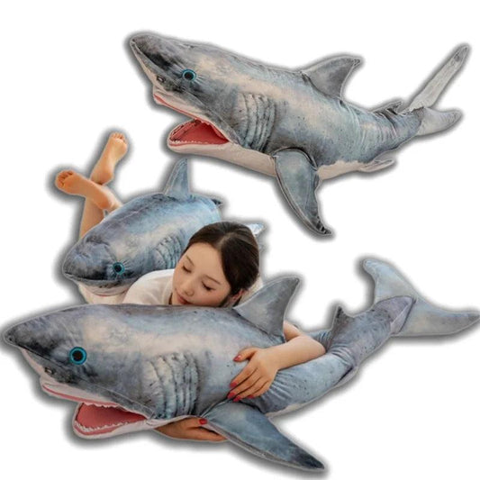 Shark Plush Pillow | High Density Fill | Toylandeu™