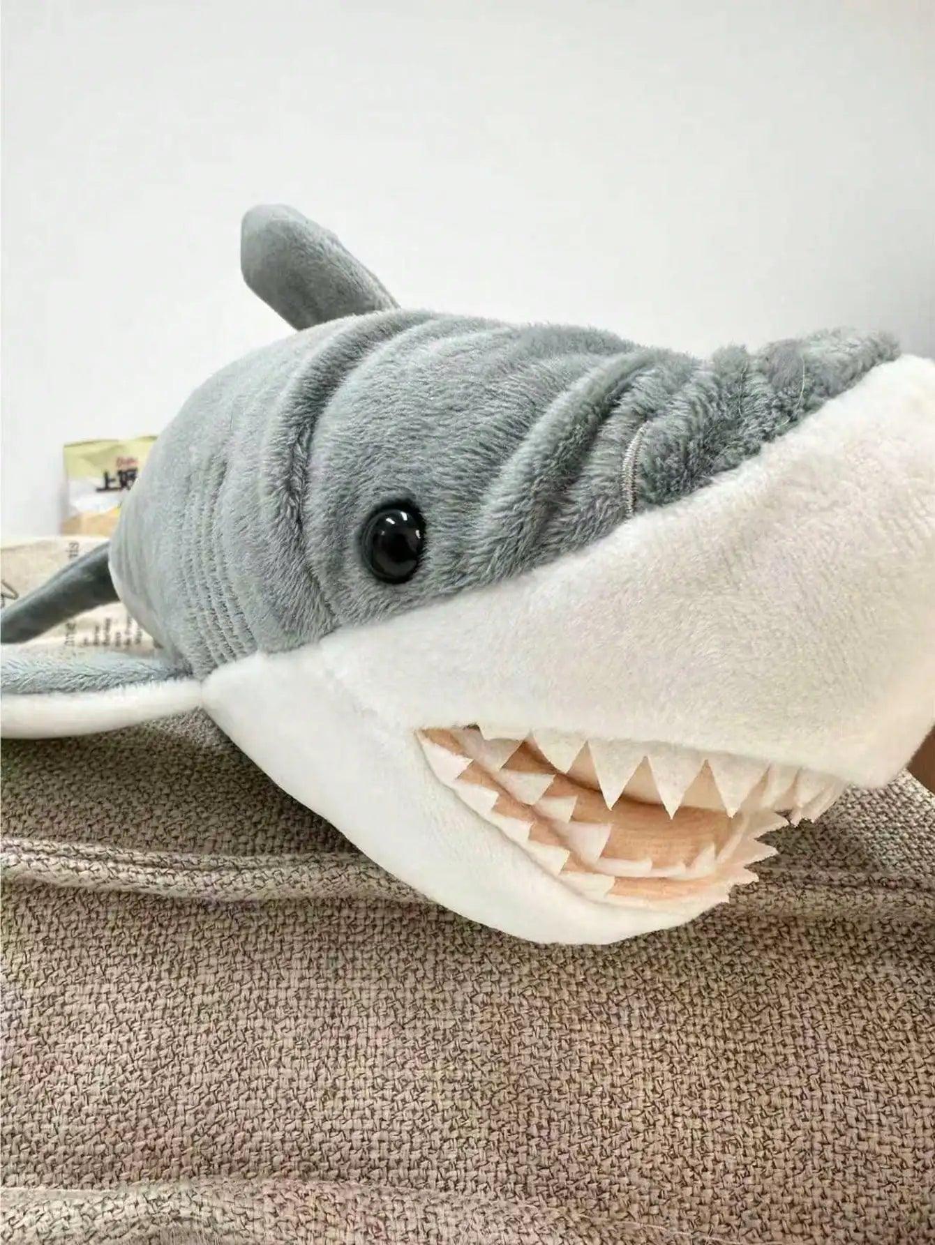  Shark Plush Toy Pillow Realistic Stress Relief Gift 
