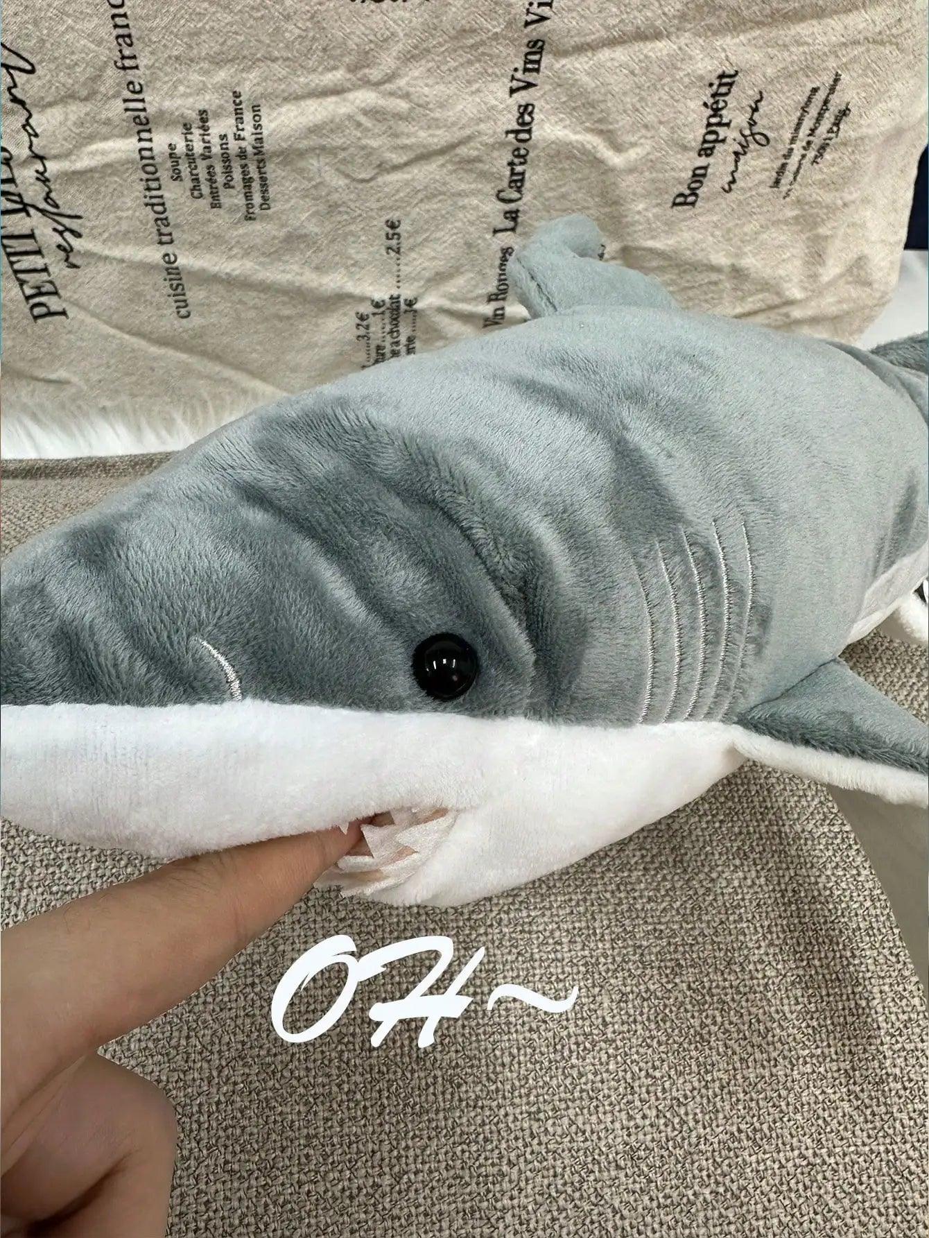  Shark Plush Toy Pillow Realistic Stress Relief Gift 