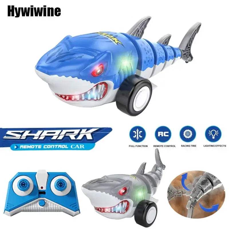 Shark RC Car With LED Stunt Lights For Outdoor Adventures - ToylandEU