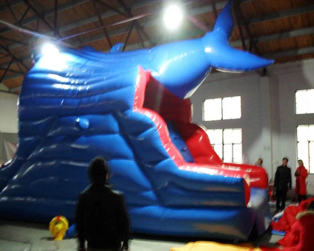 Shark Shape Inflatable Slide for Swimming Pool Blue Hot Sale - ToylandEU