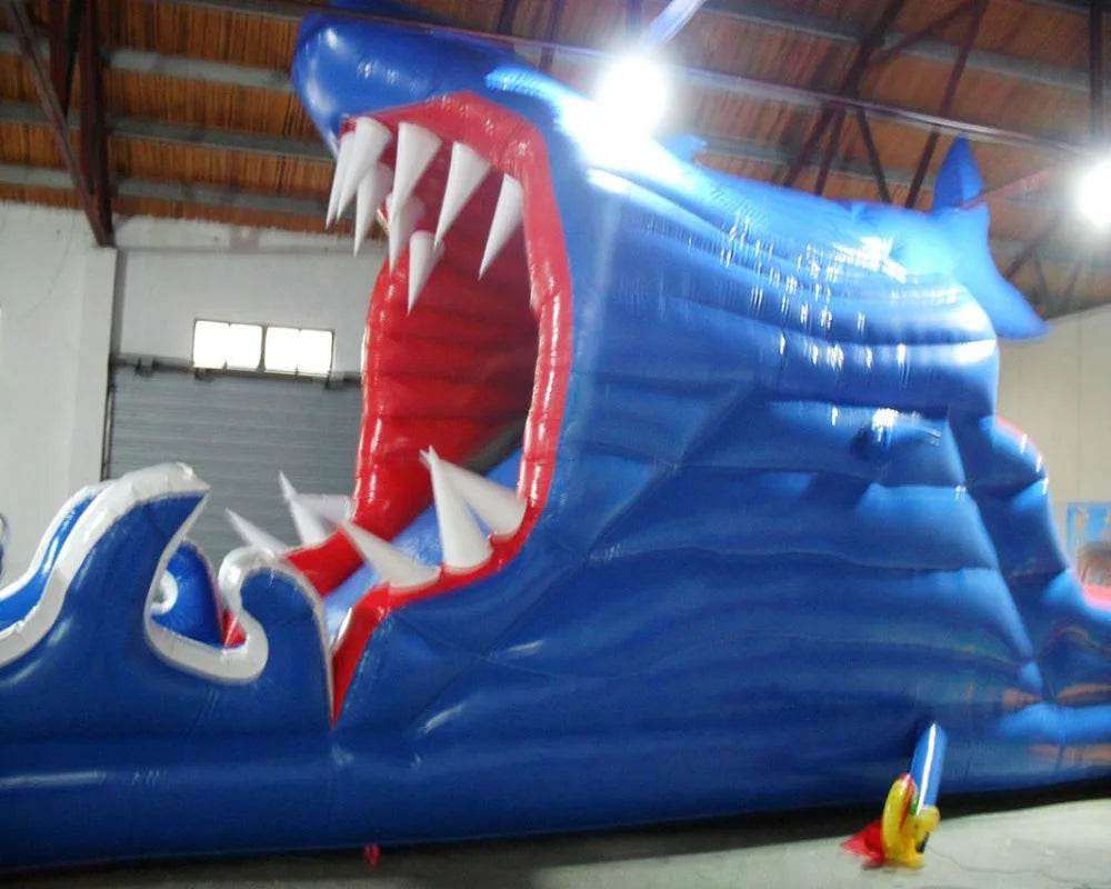 Shark Shape Inflatable Slide for Swimming Pool Blue Hot Sale - ToylandEU
