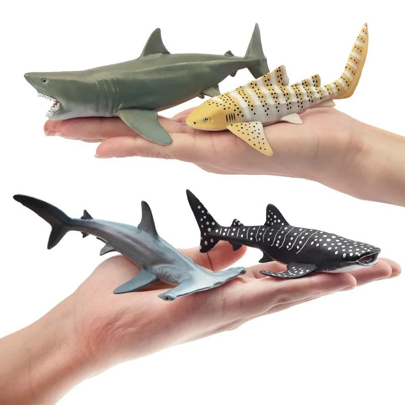 Shark Toy Set | 6-Piece PVC Mini Sharks | Toylandeu™ 