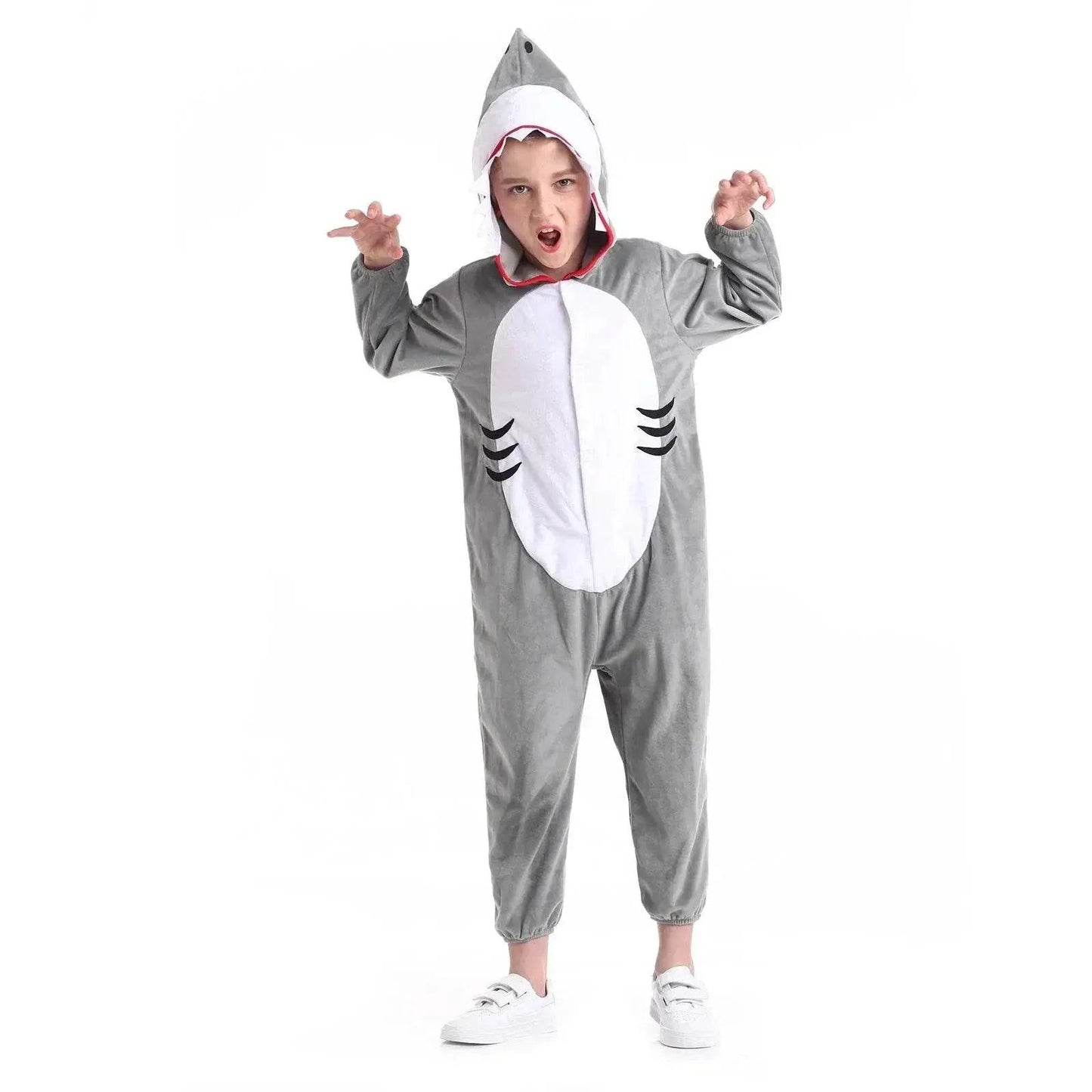  Shark-tastic Kids' Plush Onesie: Cozy Unisex Halloween Costume -  ToylandEU™
