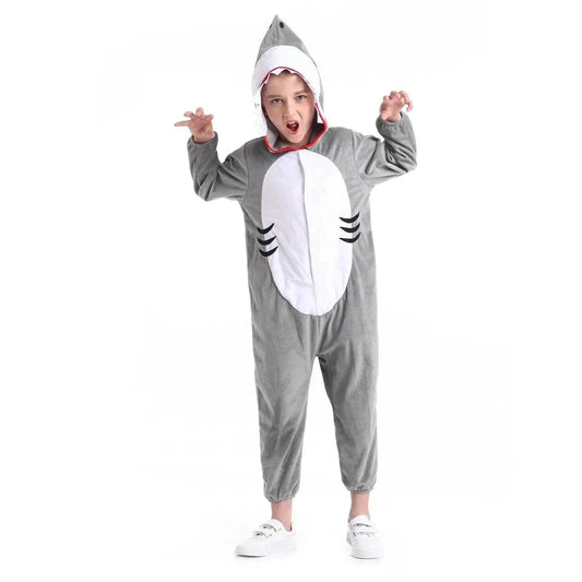  Shark-tastic Kids' Plush Onesie: Cozy Unisex Halloween Costume -  ToylandEU™
