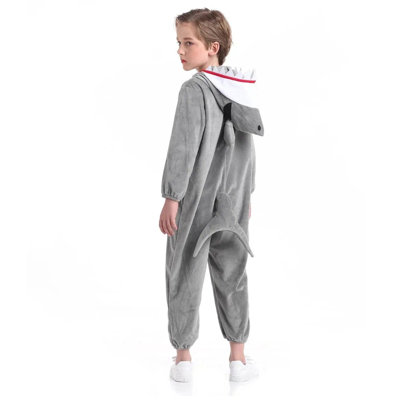  Shark-tastic Kids' Plush Onesie: Cozy Unisex Halloween Costume -  ToylandEU™