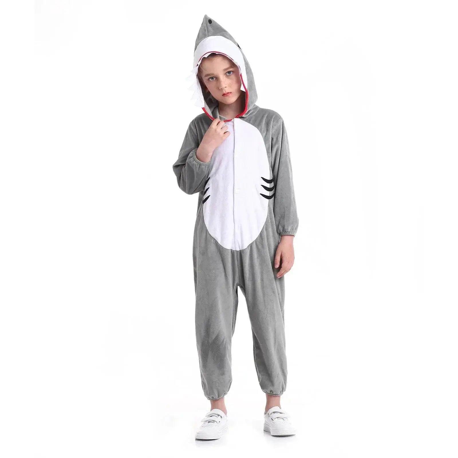  Shark-tastic Kids' Plush Onesie: Cozy Unisex Halloween Costume -  ToylandEU™