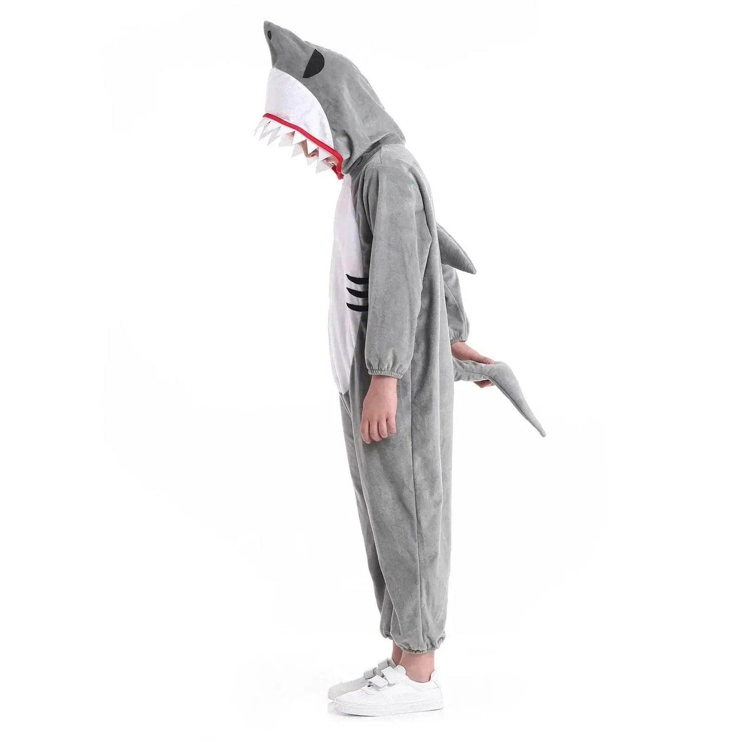  Shark-tastic Kids' Plush Onesie: Cozy Unisex Halloween Costume -  ToylandEU™