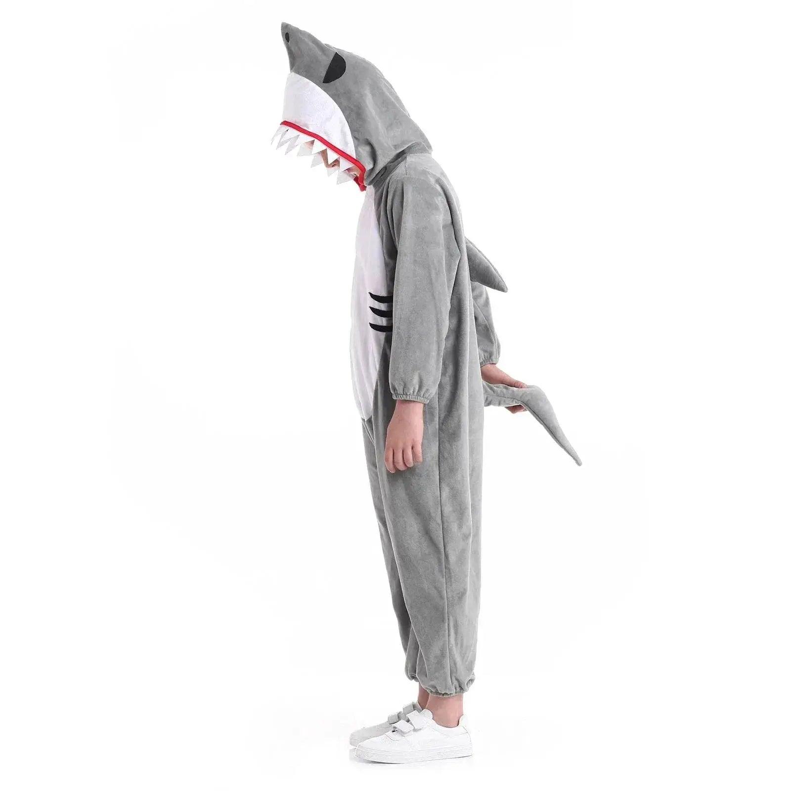  Shark-tastic Kids' Plush Onesie: Cozy Unisex Halloween Costume -  ToylandEU™