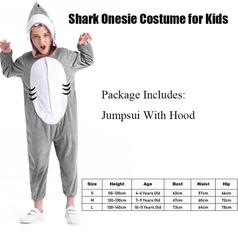  Shark-tastic Kids' Plush Onesie: Cozy Unisex Halloween Costume -  ToylandEU™