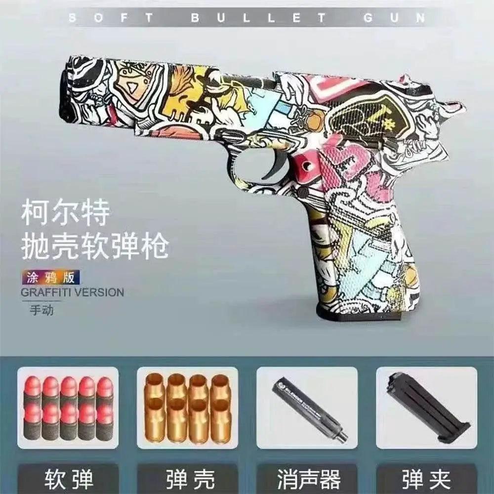  Shell Ejection Soft Bullet Toy Gun Pistol For Kids Gift -  ToylandEU™