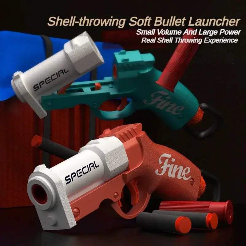 Shell Ejection Toy Gun With Soft Bullets For Outdoor Play - ToylandEU