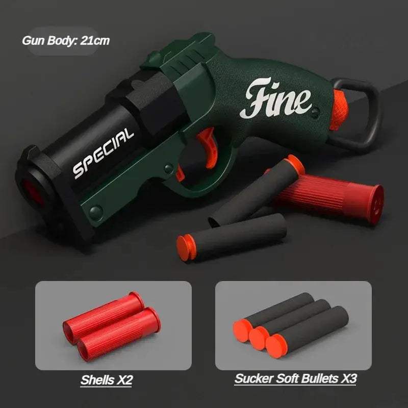 Shell Ejection Toy Gun With Soft Bullets For Outdoor Play - ToylandEU