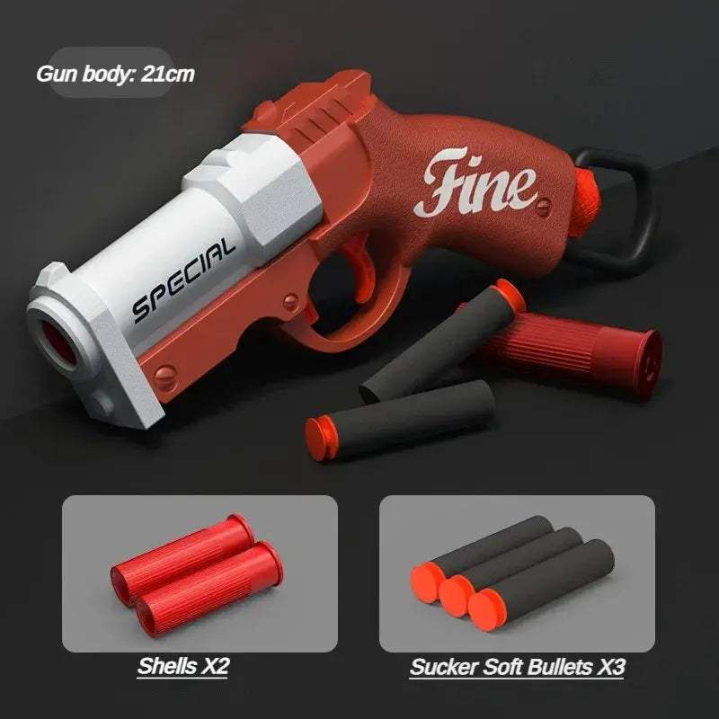 Shell Ejection Toy Gun With Soft Bullets For Outdoor Play - ToylandEU