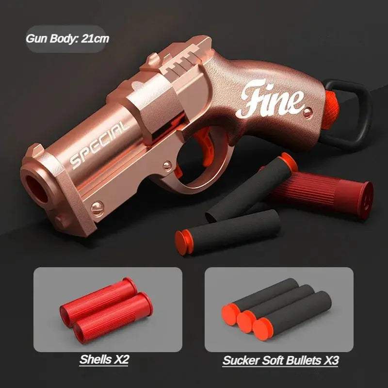 Shell Ejection Toy Gun With Soft Bullets For Outdoor Play - ToylandEU