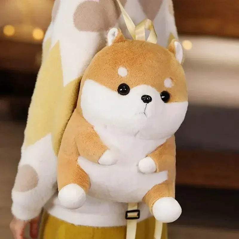  Shiba Inu Plush Backpack - Stuffed Animal School Bag for Kids -  -  ToylandEU™