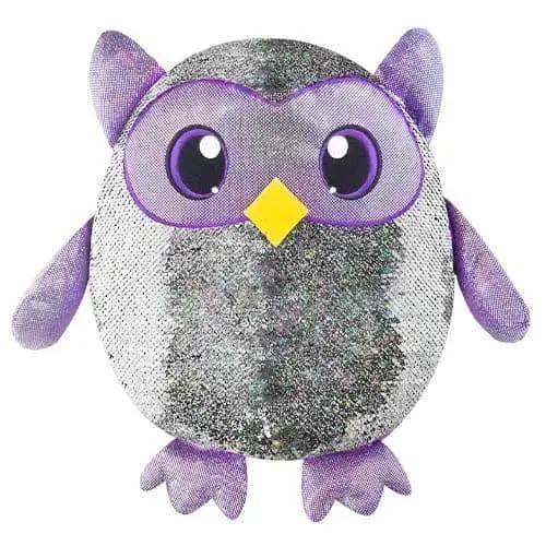 Shimmeez 14 Inch Mermaid Sequin Plush Leo the Owl Transformable - ToylandEU