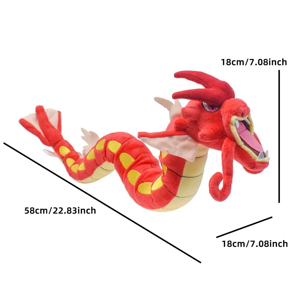 Shiny Gyarados Plush Toys Stuffed Animal Charizard Game 23 Inch Red - ToylandEU