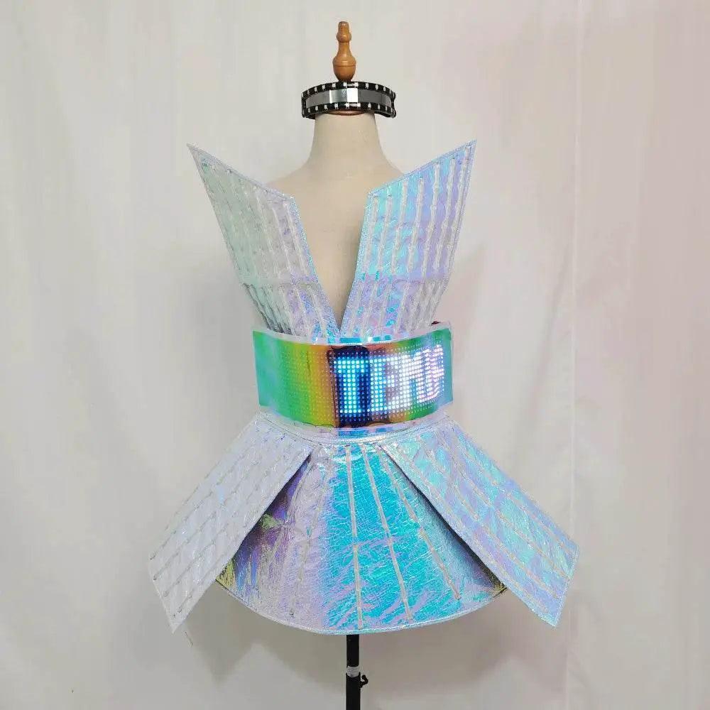  Shiny Laser Mirror Nightclub Dress LED Glow Bar Costume -  ToylandEU™