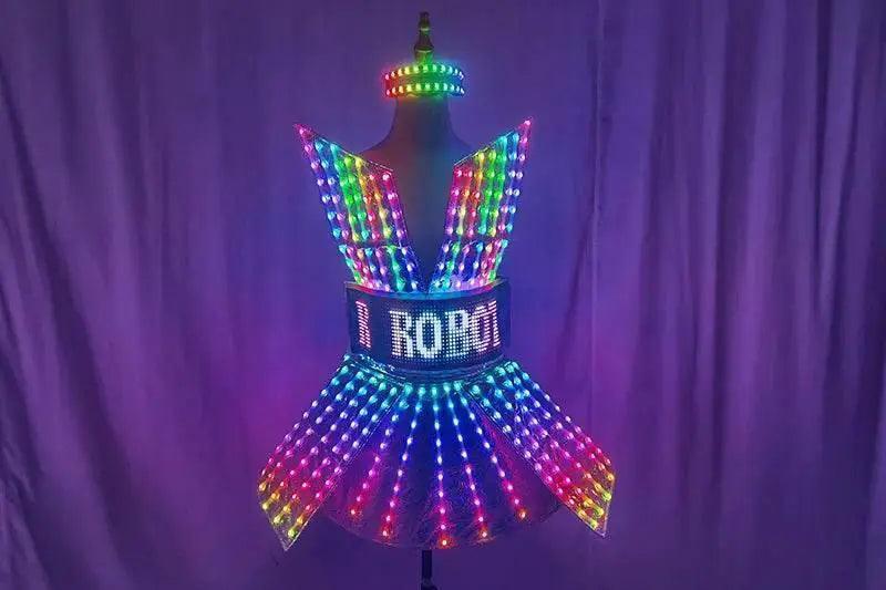  Shiny Laser Mirror Nightclub Dress LED Glow Bar Costume -  ToylandEU™
