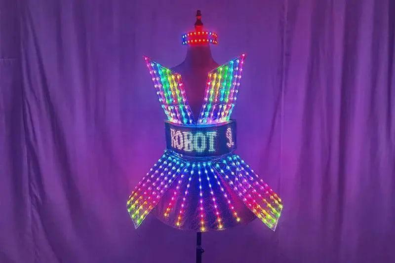  Shiny Laser Mirror Nightclub Dress LED Glow Bar DJ Costume -  ToylandEU™