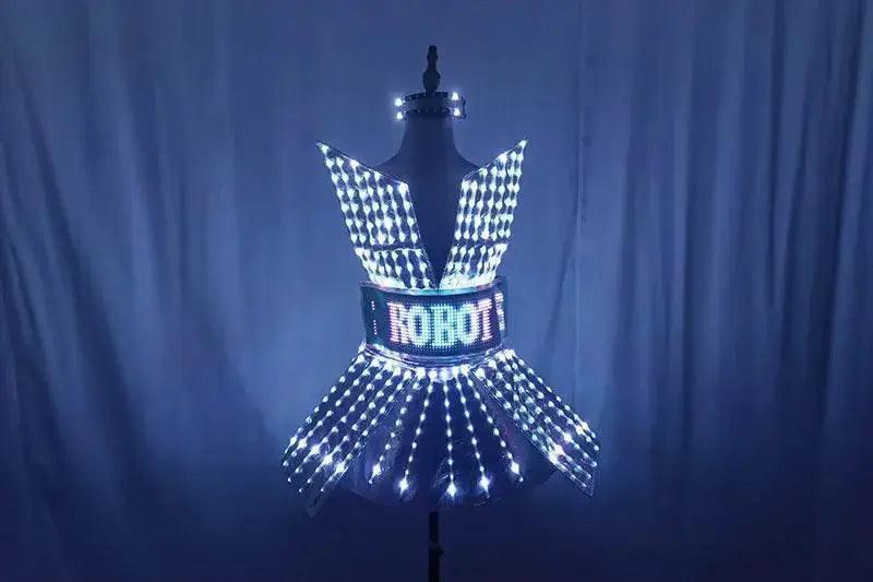  Shiny Laser Mirror Nightclub Dress LED Glow Bar DJ Costume -  ToylandEU™