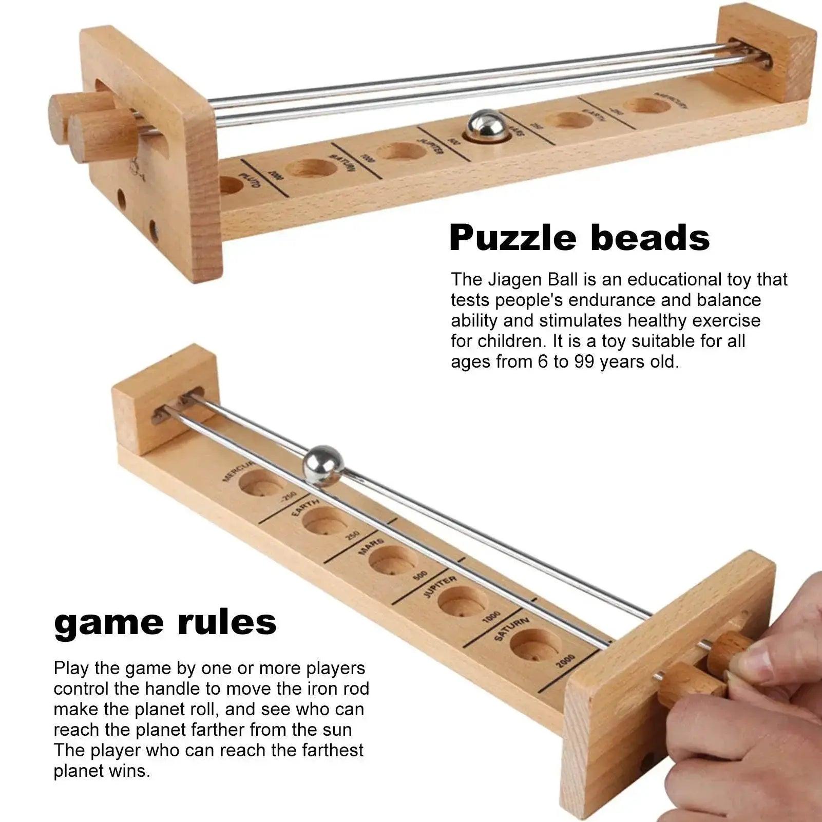  Shoot the Moon: Exciting Wooden Hockey Ball Game for All Ages -  ToylandEU™