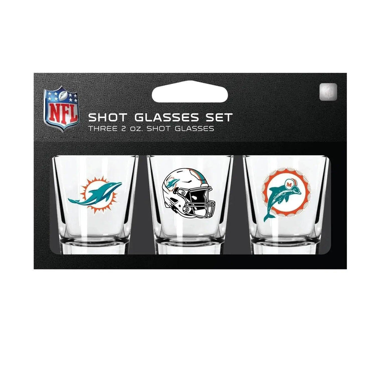 Miami Dolphins Shot Glass Set Three Pack Mojo Licensing -  ToylandEU™