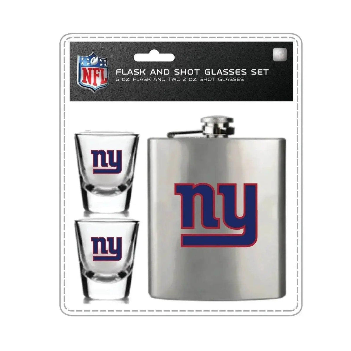 New York Giants Flask And Shot Glass Set By Mojo Licensing -  ToylandEU™