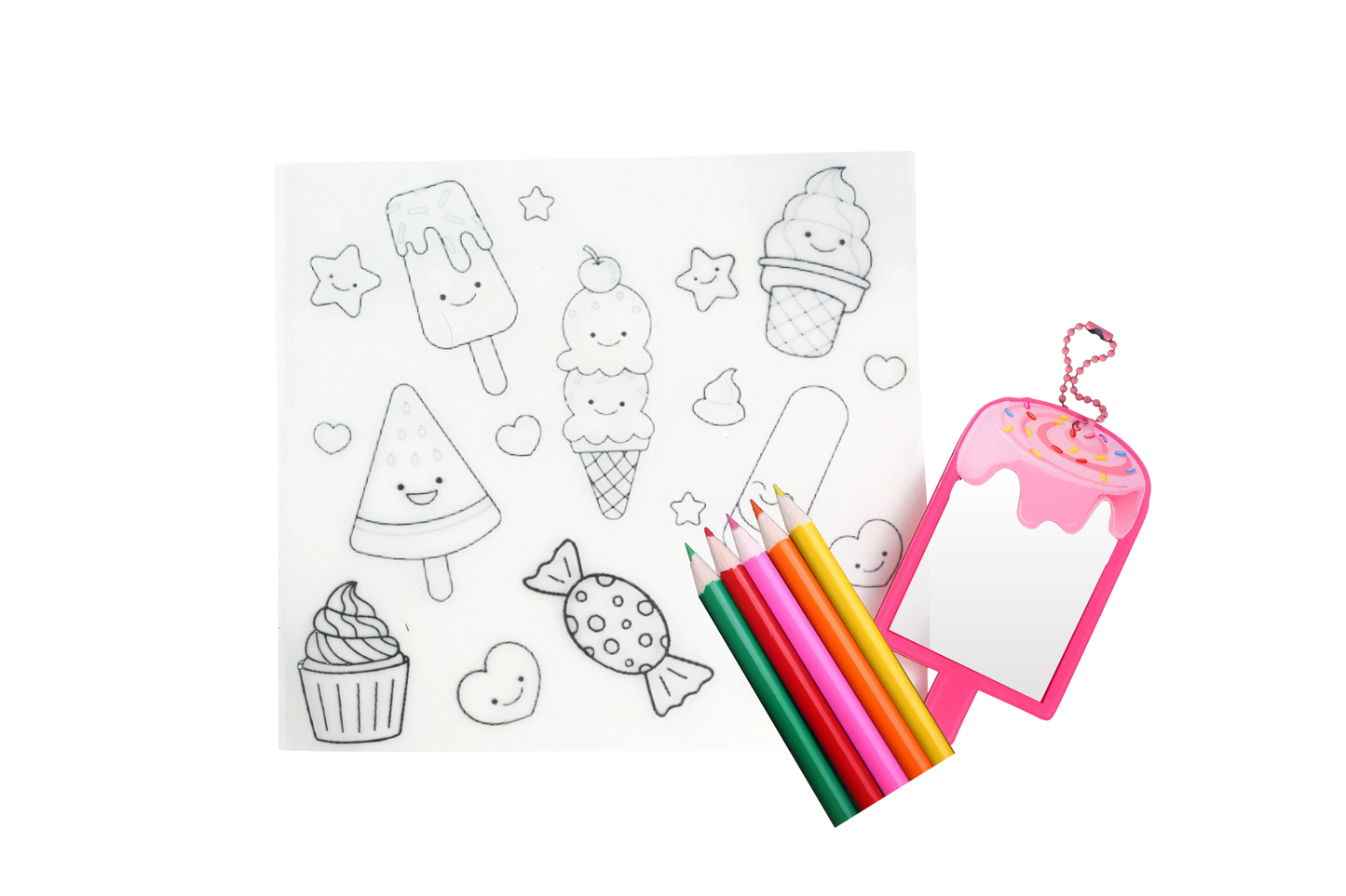 Shrinky Shaker Keychain Craft Kit for Kids Oven Bake Fun - ToylandEU