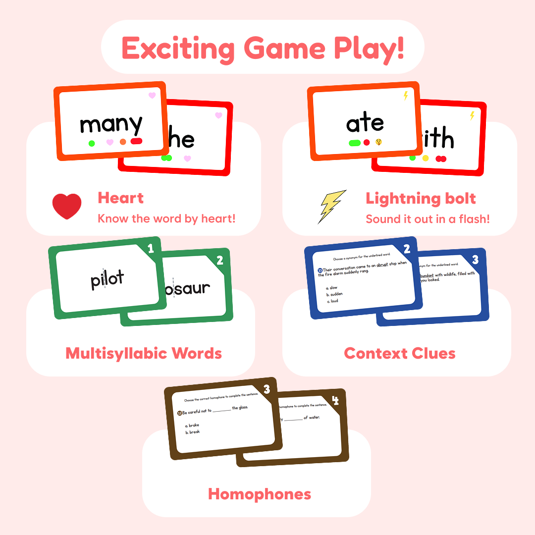 Sight Word Cards | Grades 3-5 Reading Set | Toylandeu™