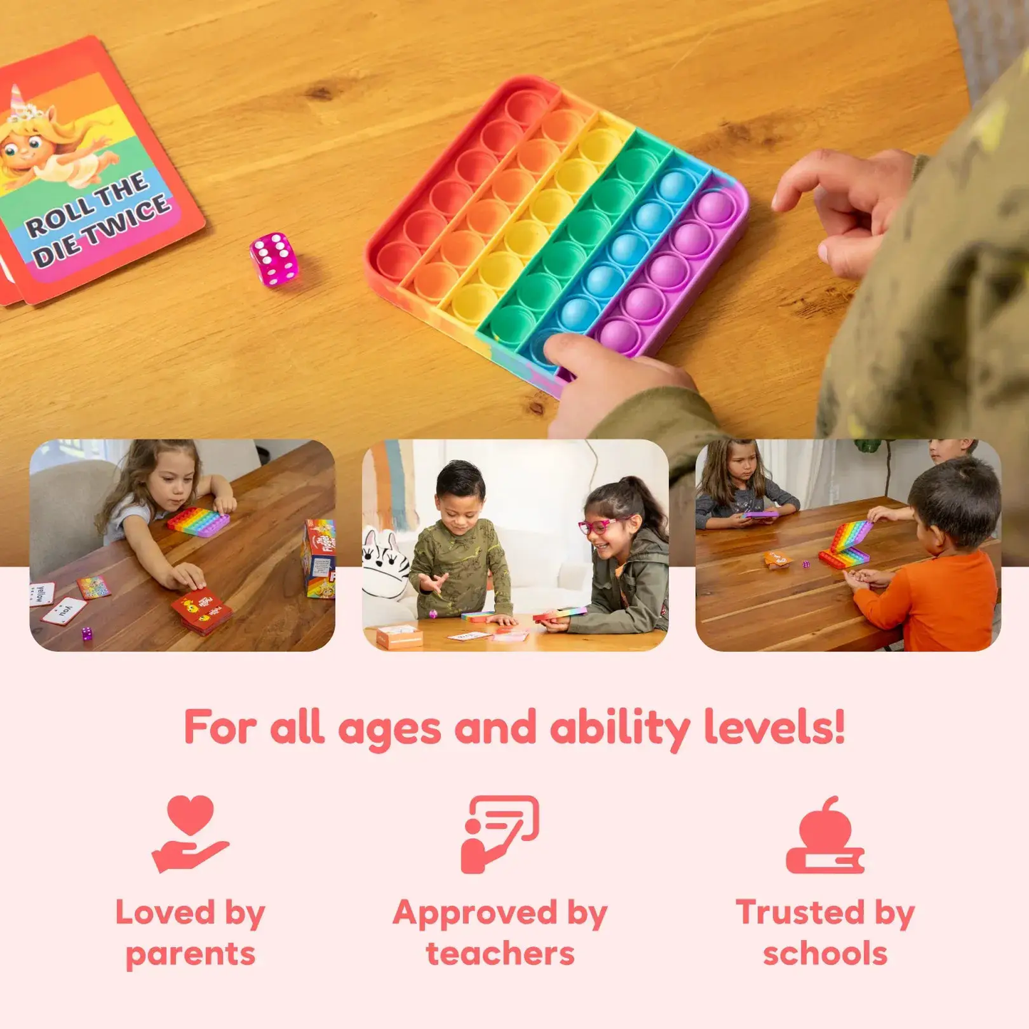 Sight Words Edition Fidget Game for Reading Fluency and Confidence - The Fidget Games