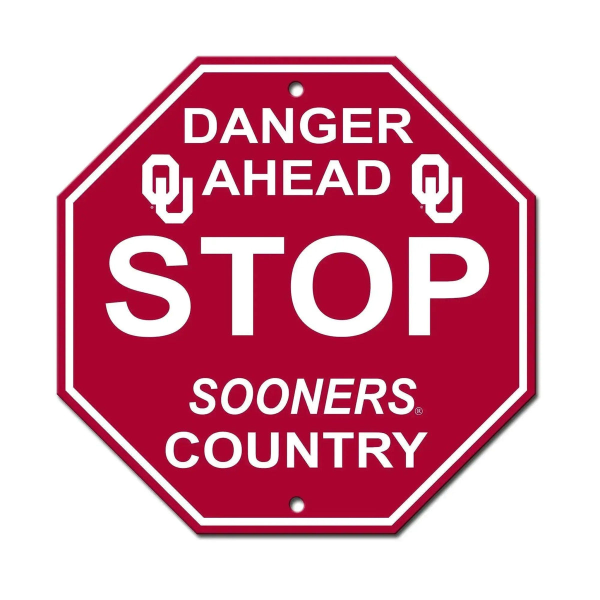  Oklahoma Sooners 12x12 Plastic Stop Sign With Team Logo -  ToylandEU™