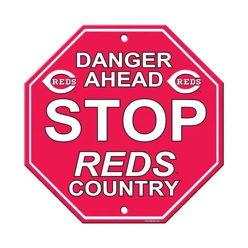  Cincinnati Reds 12x12 Plastic Stop Style Sign With Logo -  ToylandEU™