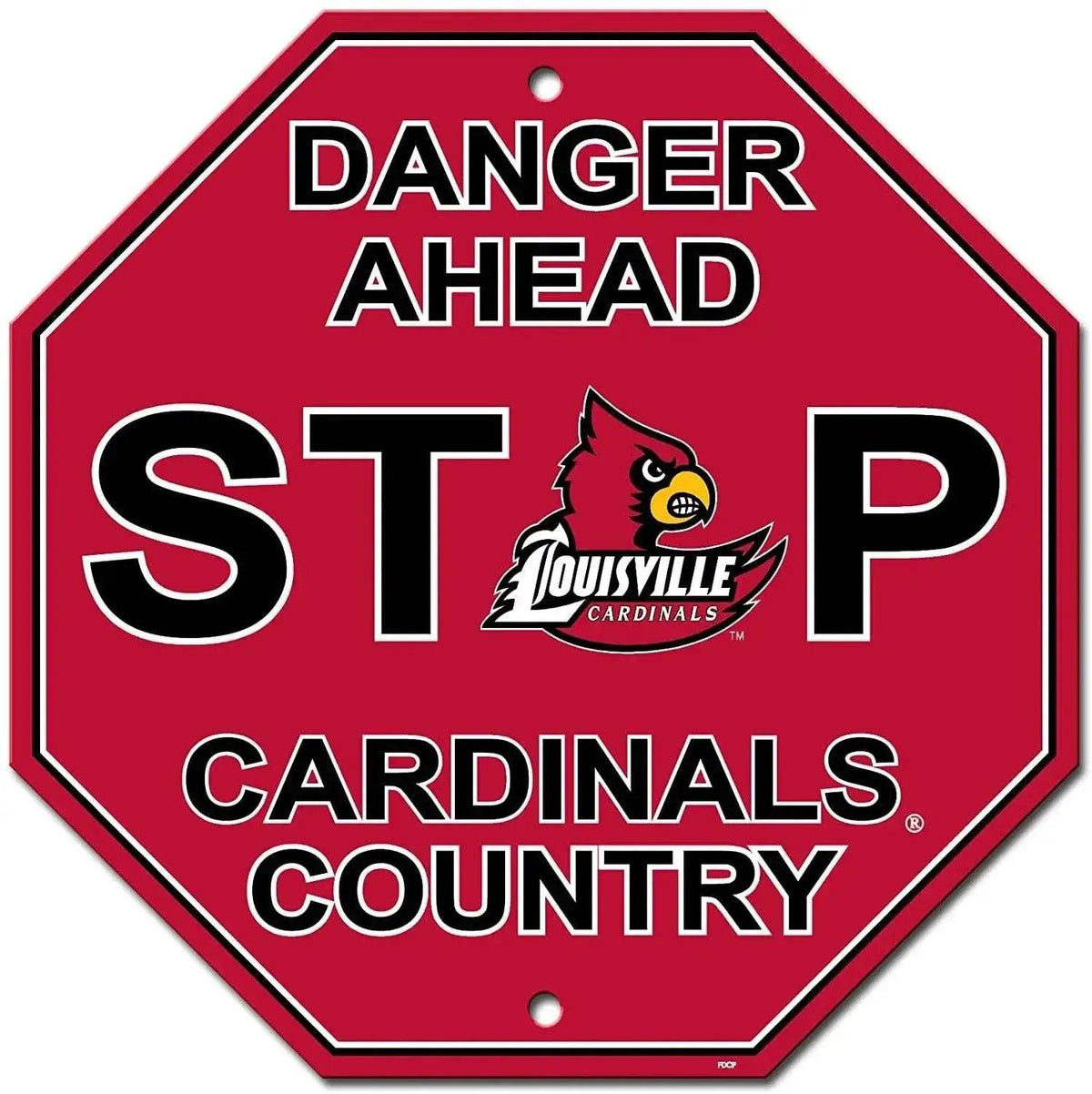  Louisville Cardinals 12x12 Plastic Stop Style Sign USA -  ToylandEU™