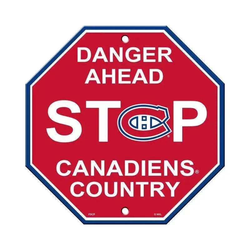  Montreal Canadiens 12x12 Plastic Stop Style Sign CO -  ToylandEU™