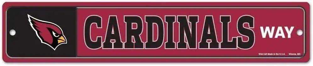  Arizona Cardinals Street Sign Plastic Wall Decor 3.75 By 19 -  ToylandEU™