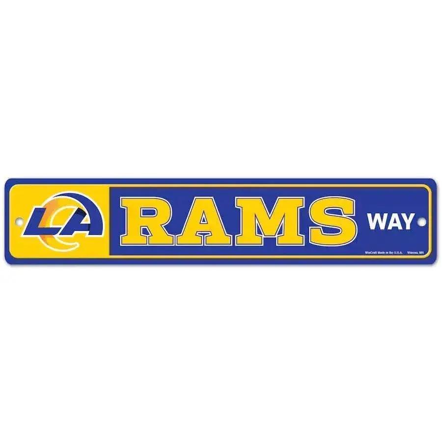  Los Angeles Rams Street Sign Plastic Wall Decor 3.75X19 -  ToylandEU™