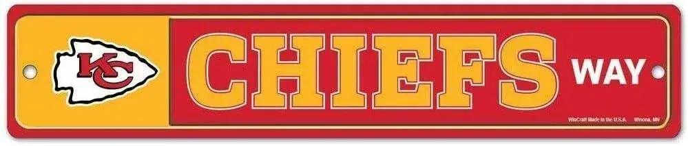  Kansas City Chiefs Street Sign Plastic Wall Decor 3.75x19 -  ToylandEU™