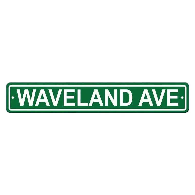  Chicago Cubs Sign 4x24 Plastic Street Style Waveland Ave CO -  ToylandEU™